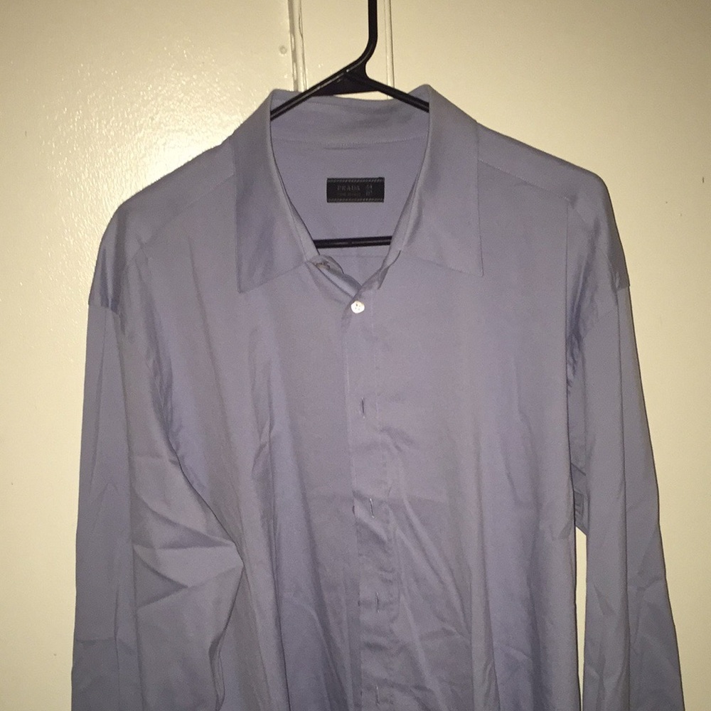 Prada Dress Shirt Blue Size 44/17.5